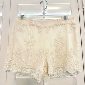 Lace Bridal Shorts